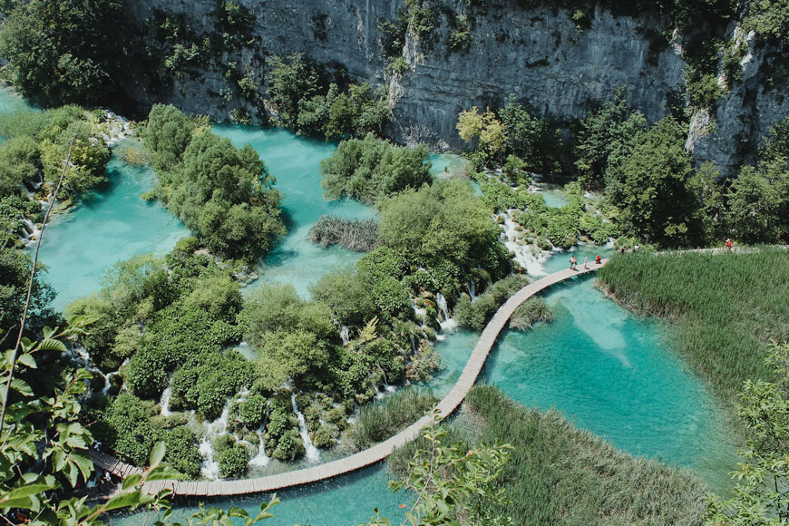 plitvicelake drone shot