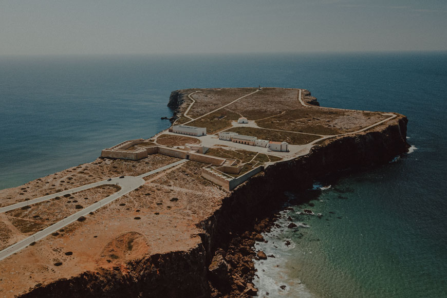 sagres drone shot